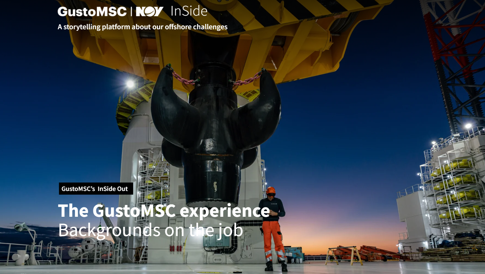 GustoMSC NOV, GustoMSC NOV’s  InSide Out  The GustoMSC experience  Background...