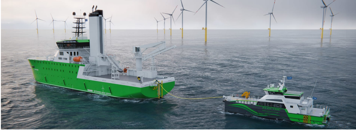 DAMEN announces new offshore charging solution for fully electric CTVs