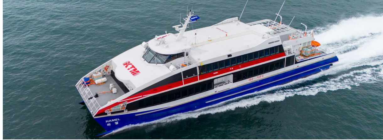 DAMEN, KT Marine welcomes Damen Fast Ferry 4212 to South Korea