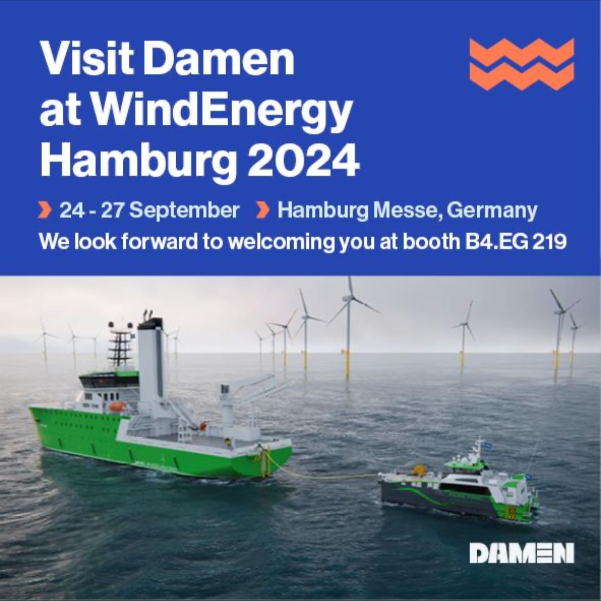 DAMEN in Wind Energy Hamburg 2024!