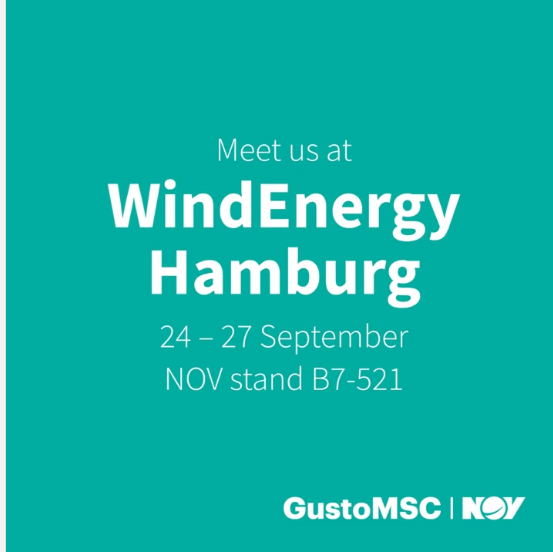GustoMSC NOV will participate in Wind Energy Hamburg from September 24-27.